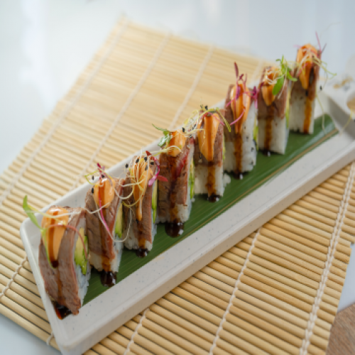 Roll Solomillo Flambeado Crispy