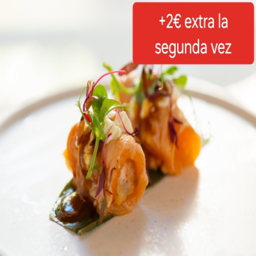 Colchon De Salmon Con Tempura De Langstino